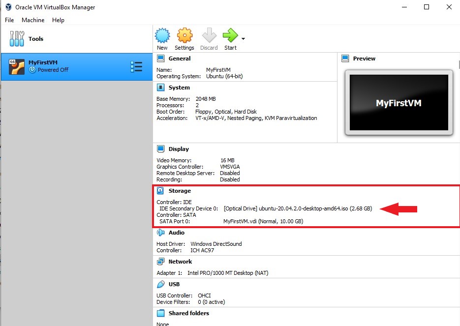 Virtual Machine Settings